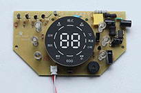 What are the specifications of the air purifier control circuit board?